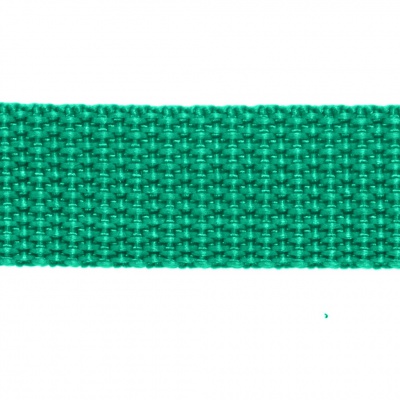 Стропа текстильная, шир. 25 мм (в нам. 50+/-1 ярд), цвет яр.зелёный - купить в Липецке. Цена: 397.52 руб.
