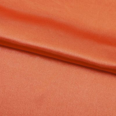 Поли креп-сатин 18-1445, 120 гр/м2, шир.150см, цвет оранжевый - купить в Липецке. Цена 155.57 руб.
