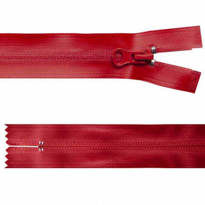 Молния водонепроницаемая PVC Т-7, 20 см, неразъемная, цвет (820)-красный - купить в Липецке. Цена: 21.56 руб.
