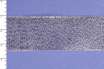 Лента парча MR-25, 25мм (33 м)  серебро - купить в Липецке. Цена: 403.62 руб.