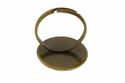 Заготовка для рукоделия металлическая фигурная для кольца 15мм - купить в Липецке. Цена: 7.44 руб.