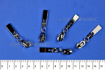 Слайдер декоративный, металлический №1/спираль Т7/никель - купить в Липецке. Цена: 6.29 руб.