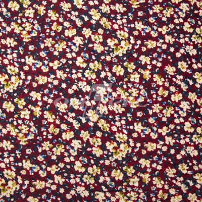 Плательная ткань "Софи" 5.1, 75 гр/м2, шир.150 см, принт растительный - купить в Липецке. Цена 243.96 руб.