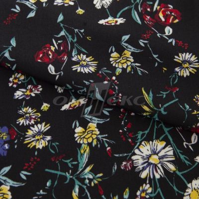 Плательная ткань "Фламенко" 6.2, 80 гр/м2, шир.150 см, принт растительный - купить в Липецке. Цена 239.03 руб.