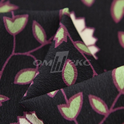 Плательная ткань "Фламенко" 10.1, 80 гр/м2, шир.150 см, принт растительный - купить в Липецке. Цена 241.49 руб.