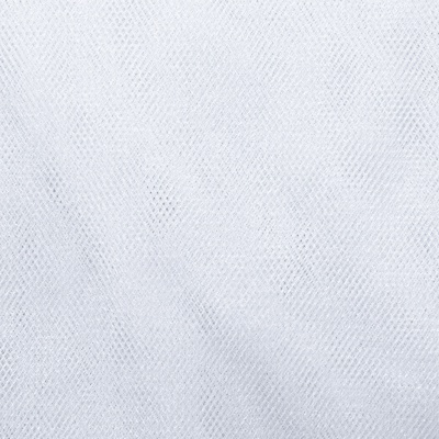 Трикотажное полотно Тюль Кристалл, 100% полиэфир, 16-01/белый, 15гр/м2, шир.160см. - купить в Липецке. Цена 128.39 руб.