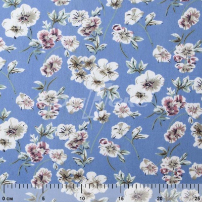 Плательная ткань "Фламенко" 12.1, 80 гр/м2, шир.150 см, принт растительный - купить в Липецке. Цена 241.49 руб.