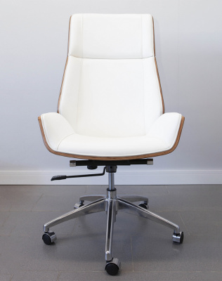 Кресло из натуральной кожи, каркас дерево арт. FX-BC06 - купить в Липецке. Цена 34 820.52 руб.