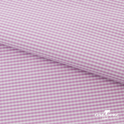 Ткань сорочечная Клетка Виши, 115 г/м2, 58% пэ,42% хл, шир.150 см, цв.1-розовый, (арт.111) - купить в Липецке. Цена 306.69 руб.