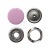 Кнопка рубашечная (закрытая) 9,5мм - эмаль, цв.003 - розовый - купить в Липецке. Цена: 5.74 руб.