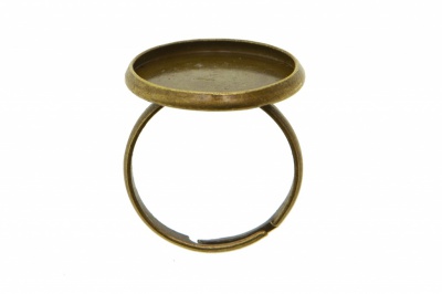 Заготовка для рукоделия металлическая фигурная для кольца 15мм - купить в Липецке. Цена: 7.44 руб.