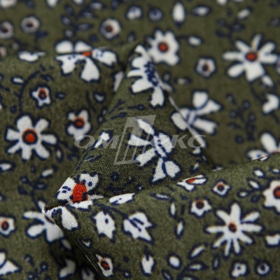 Плательная ткань "Фламенко" 11.2, 80 гр/м2, шир.150 см, принт растительный - купить в Липецке. Цена 259.21 руб.