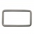 Рамка металлическая прямоугольная, 40 х 15 мм- тём.никель - купить в Липецке. Цена: 4.60 руб.
