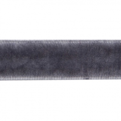 Лента бархатная нейлон, шир.12 мм, (упак. 45,7м), цв.189-т.серый - купить в Липецке. Цена: 457.61 руб.