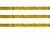Пайетки "ОмТекс" на нитях, SILVER SHINING, 6 мм F / упак.91+/-1м, цв. 48 - золото - купить в Липецке. Цена: 356.19 руб.