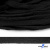 Шнур плетеный d-8 мм плоский, 70% хлопок 30% полиэстер, уп.85+/-1 м, цв.- чёрный - купить в Липецке. Цена: 735 руб.