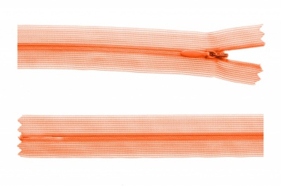 Молния потайная Т3 849, 20 см, капрон, цвет оранжевый - купить в Липецке. Цена: 5.12 руб.