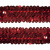 Тесьма с пайетками 3, шир. 30 мм/уп. 25+/-1 м, цвет красный - купить в Липецке. Цена: 1 087.39 руб.