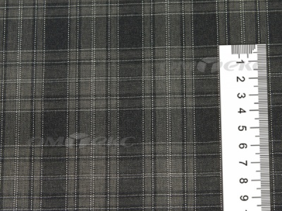 Ткань костюмная клетка 25235 2004, 185 гр/м2, шир.150см, цвет серый/бел - купить в Липецке. Цена 