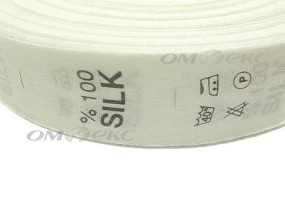 Состав и уход за тк.100% Silk (1000 шт) - купить в Липецке. Цена: 520.46 руб.