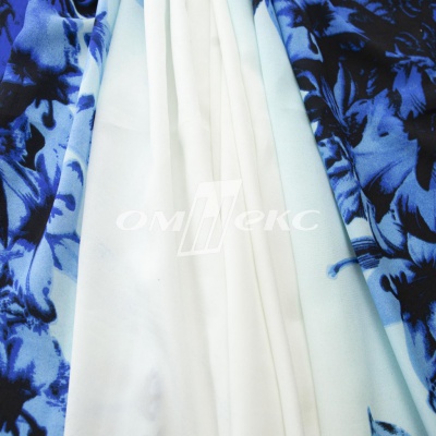 Плательная ткань "Фламенко" 19.1, 80 гр/м2, шир.150 см, принт растительный - купить в Липецке. Цена 243.96 руб.